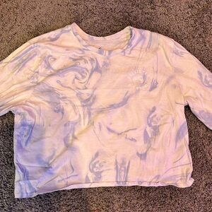 Hollister Marble Tee Crop Top